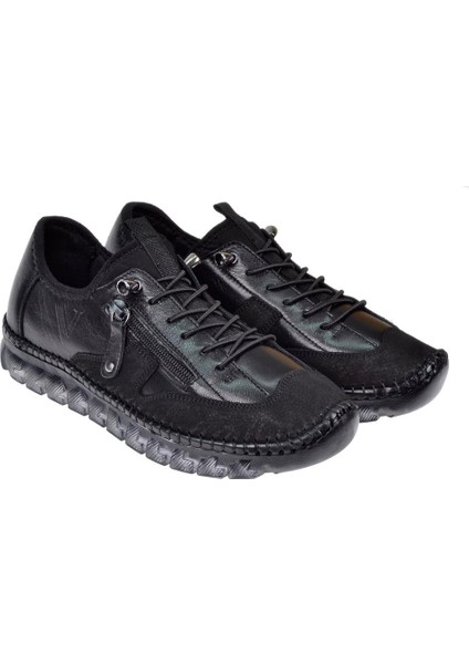 Hakiki Deri Comfort Kadın Ayakkabı VOY-9521 SİYAH fırsatları