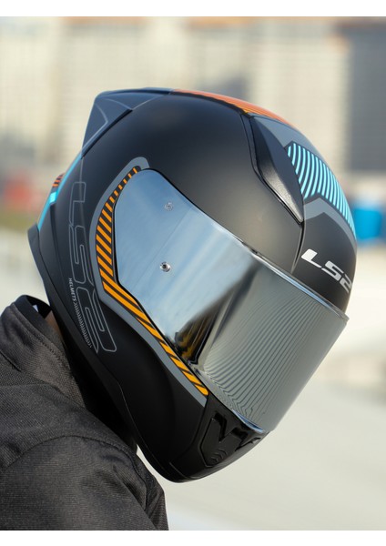 Rapıd 2 Race Extra Mat Gri-Neon Turuncu Kask