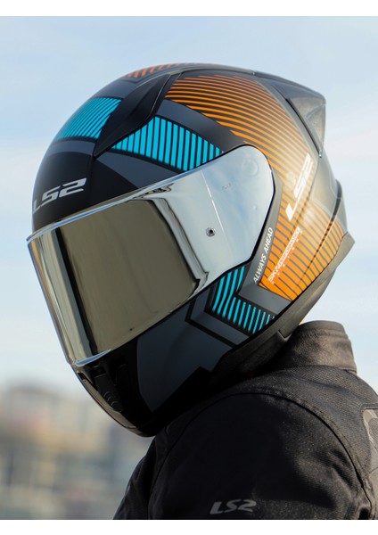 Rapıd 2 Race Extra Mat Gri-Neon Turuncu Kask