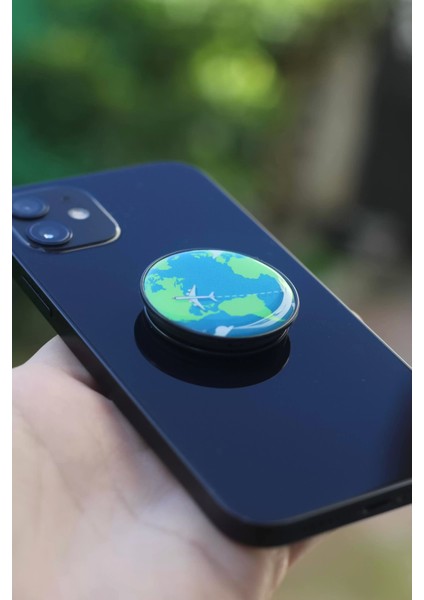 Dünya Telefon Tutucu Pop Socket Rahat Kullanım Parmak Tutucu