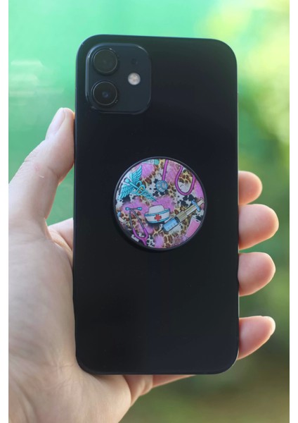 Sağlık Çalışanı Tutucu Pop Socket Rahat Kullanım Parmak Tutucu