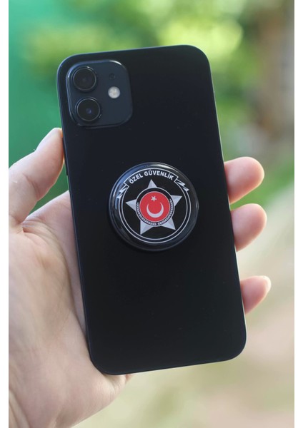 Özel Güvenlik Telefon Tutucu Pop Socket Rahat Kullanım Parmak Tutucu