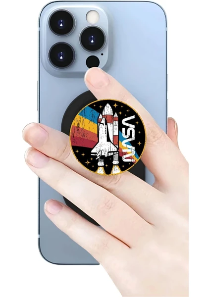 Nasa Telefon Tutucu Pop Socket Rahat Kullanım Parmak Tutucu