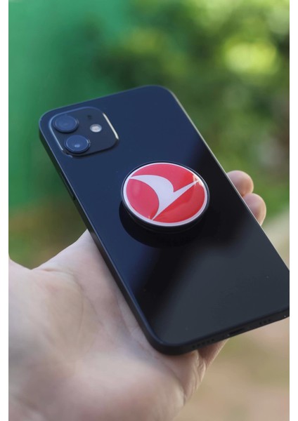 Türk Hava Yolları Telefon Tutucu Pop Socket Rahat Kullanım Parmak Tutucu