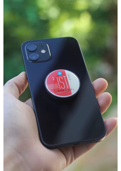 Istanbul Uçuş Seferi Bilet Telefon Tutucu Pop Socket Rahat Kullanım Parmak Tutucu