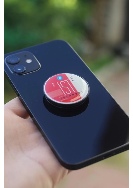 Istanbul Uçuş Seferi Bilet Telefon Tutucu Pop Socket Rahat Kullanım Parmak Tutucu