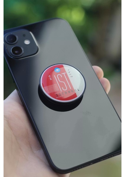 Istanbul Uçuş Seferi Bilet Telefon Tutucu Pop Socket Rahat Kullanım Parmak Tutucu