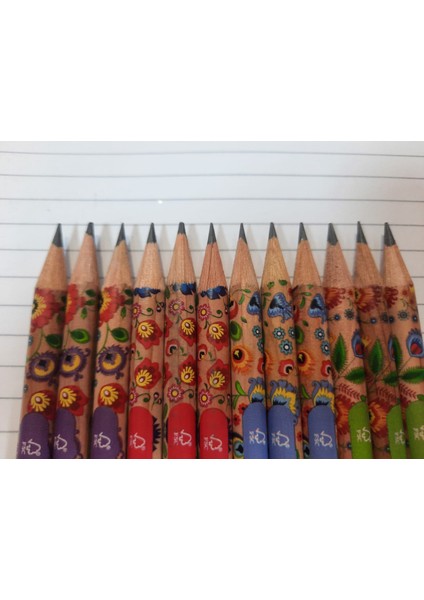 faber castell Faber-Castell Flowers Kurşun Kalem Çiçek Desenli 12 Adet