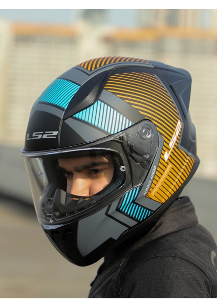 Rapıd 2 Race Extra Mat Gri-Neon Turuncu Kask
