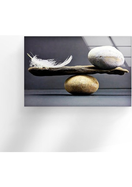 Zen Spa Taşları Temperli Cam Duvar Tablosu