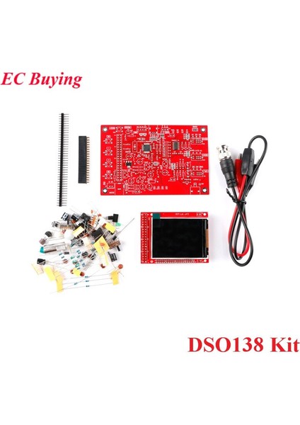 DSO138 Mini Dijital Osiloskop Kiti Dıy Öğrenme Cep Boyutu 2.4 Inç Tft Ekran Modülü Arm Cortex-M3 ATM32F103C8 Şarj Cihazı (Yurt Dışından)