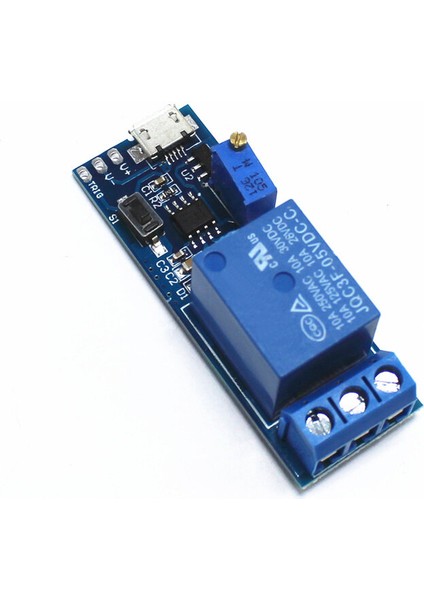 Dc 5V-30V Mikro USB Güç Ayarlanabilir Gecikme Röle Zamanlayıcı Kontrol Tetik Gecikme Iletim Röle Anahtar Modülü 12V 24V (Yurt Dışından)