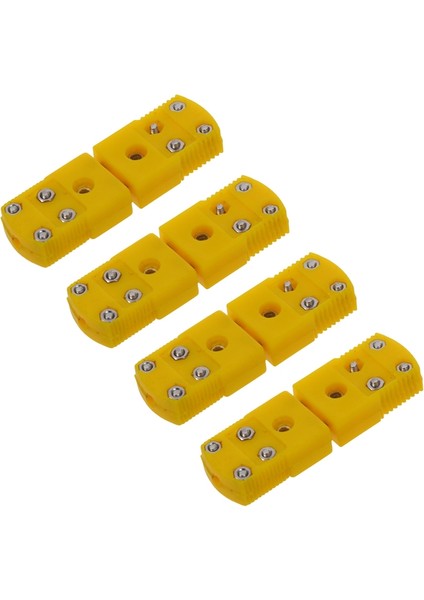 4x Sarı Plastik Kabuk K Tipi Termokupl Fiş Soket Konnektör Seti (Yurt Dışından) indirimleri