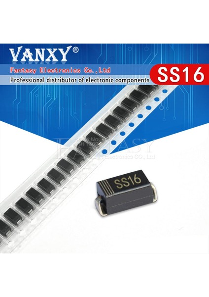 100 Adet Sma SR160 Smd 1A 20V DO-214AC SS16 Schottky Diyot (Yurt Dışından)