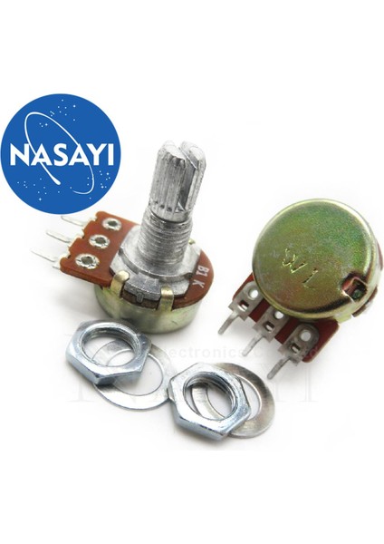 5pcs 3 FEET|WH148 B1K Tek Potansiyometre 15MM (Yurt Dışından)
