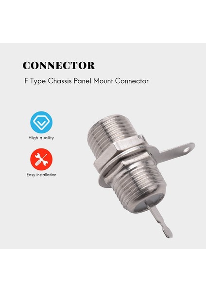 Zoroom 15 Adet F Tipi Panel Montajlı Soket Dişi Jack Lehim Konnektör Adaptörü (Yurt Dışından) modelleri