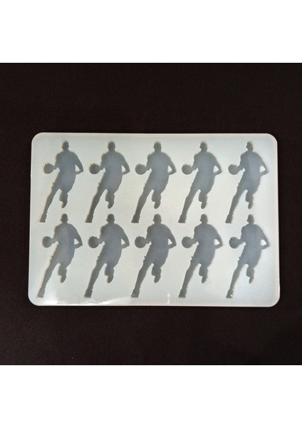 Epoksi Reçine Silikon Kalıp Çoklu Basketbolcu Figür Anahtarlık Magnet Kalıbı 1. Kalite HB15575-0007