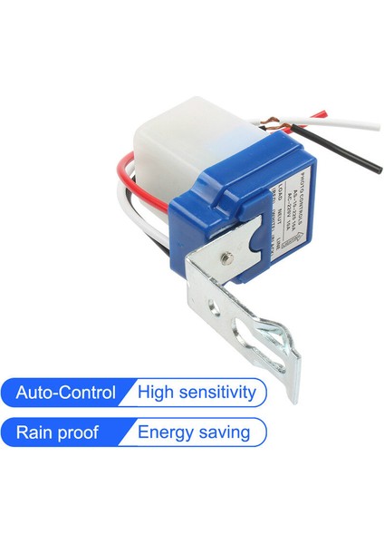 Ayak Koltuk Dc Ac Otomatik Otomatik Açma Kapama 12V 24V 110V 220V 50-60Hz 10A Sensör Anahtarı Fotoselli Sokak Işık Anahtarı Kontrol Fotoswitch (Yurt Dışından)