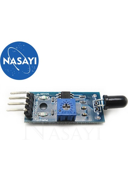 5 Adet (Dört Pinli) Alev Sensörü Modülü Yangın Kaynağı Algılama Modülü Kızılötesi Alıcı Modülü (Yurt Dışından)