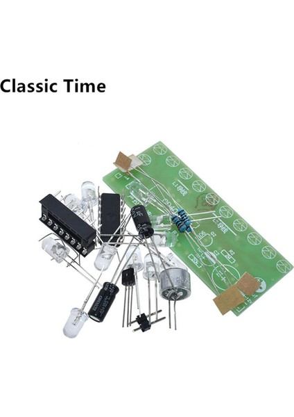 Sesle Etkinleştirilen LED Su Işık Kiti CD4017 Fener Kontrolü Eğlenceli Elektronik Üretim Öğretim Eğitimi Diy Elektronik Kit Modülü (Yurt Dışından)