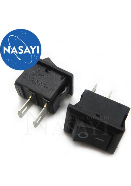 10 Adet Küçük Siyah Tekne Anahtarı Kcd1-11 2 Dişli 2 Feet 3A 250V 10*15MM Rocker (Yurt Dışından)