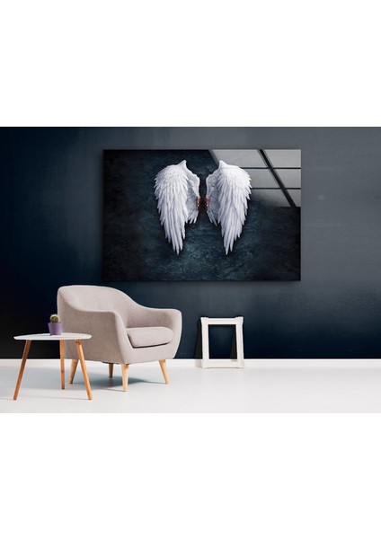 Melek Kanatları Cam Duvar Tablosu fırsatları