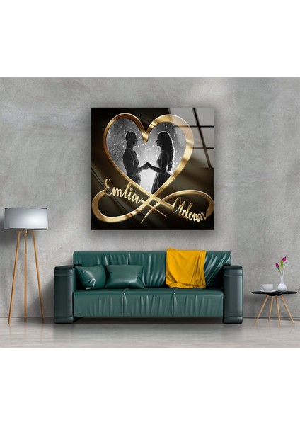 Sevgililer Günü Temperli Cam Duvar Tablosu fırsatları