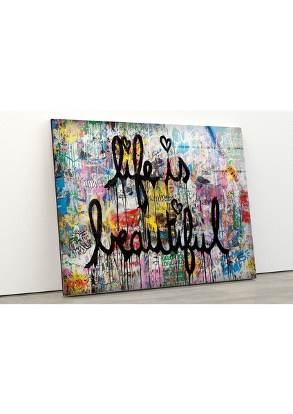 Grafiti Temperli Cam Duvar Tablosu fiyatları