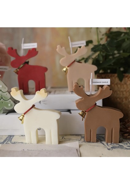 2 Boyutlu Geyik Hayvan Silikon Kalıp K-1281, Kokulu Taş Sabun Alçı Mum Kalıbı modelleri