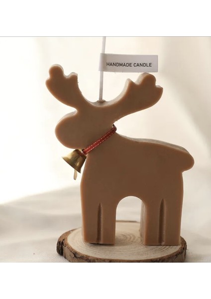 2 Boyutlu Geyik Hayvan Silikon Kalıp K-1281, Kokulu Taş Sabun Alçı Mum Kalıbı