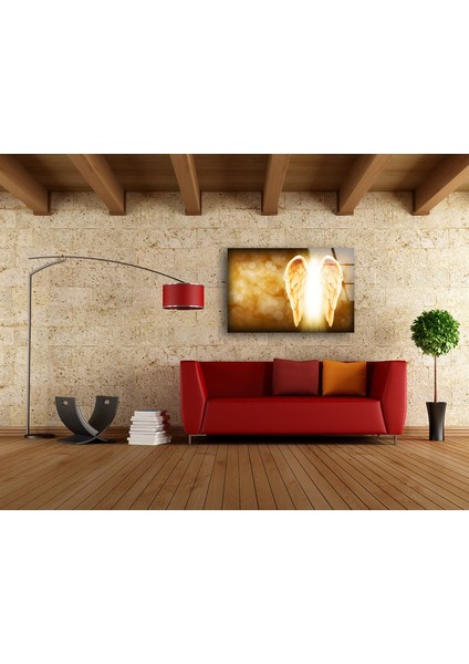 Melek Kanatları Temperli Cam Duvar Tablosu modelleri