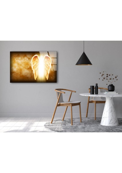 Melek Kanatları Temperli Cam Duvar Tablosu fırsatları
