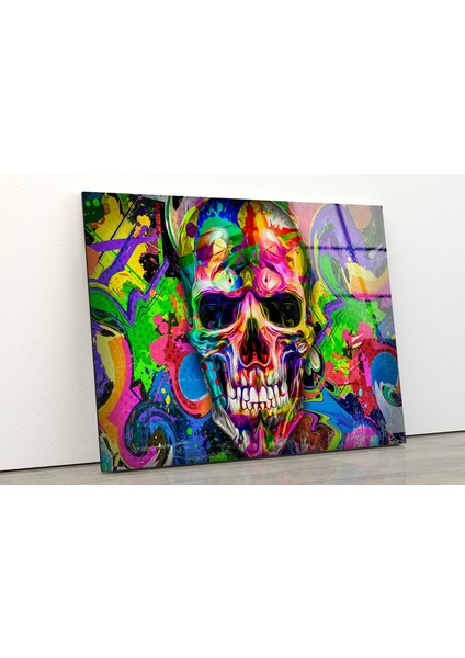 Renkli Kurukafa Temperli Cam Duvar Tablosu fiyatları