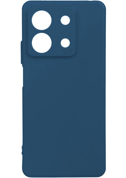 Xiaomi Redmi Note 13 5g Kılıf Kamera Korumalı Mat Renkli Yumuşak Kalın Sağlam Silikon Kılıf Biye Lacivert