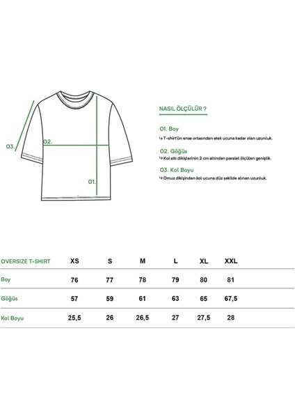 Oversize Never Look Back T-Shirt modelleri