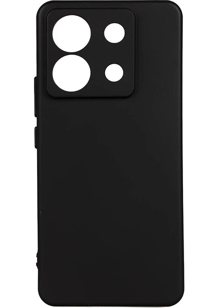 Case 4u Xiaomi Redmi Note 13 Pro 5g Kılıf Kamera Korumalı Mat Renkli Yumuşak Kalın Sağlam Silikon Kılıf Biye Siyah