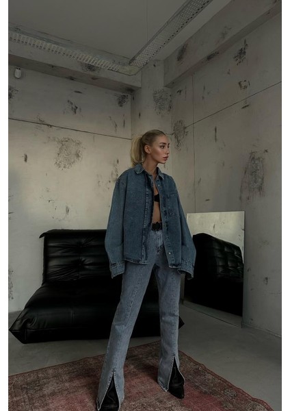 Oversize Denim Gömlek