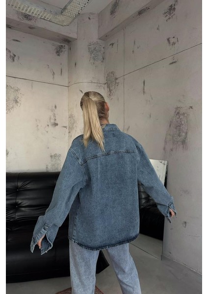 Oversize Denim Gömlek
