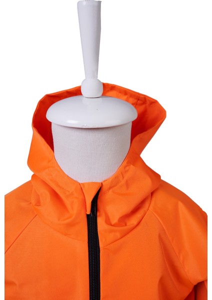 Turuncu Kapüşonlu Su Geçirmez Çocuk Yağmurluk fırsatları