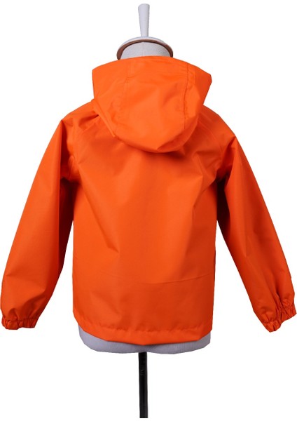 Turuncu Kapüşonlu Su Geçirmez Çocuk Yağmurluk indirimleri