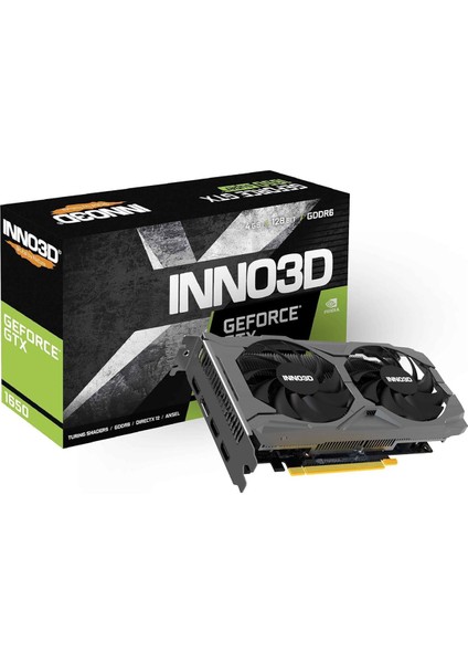 INNO3D Geforce GF-GTX1650 Twın X2 Oc V3 4gb 128BIT Gddr6-3xdp+Hdmı ekran kartı