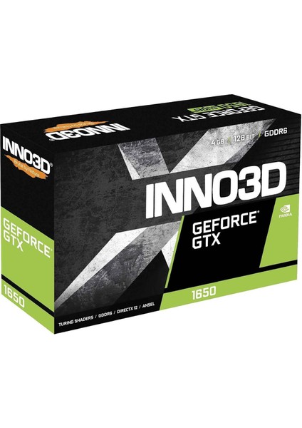 INNO3D Geforce GF-GTX1650 Twın X2 Oc V3 4gb 128BIT Gddr6-3xdp+Hdmı ekran kartı