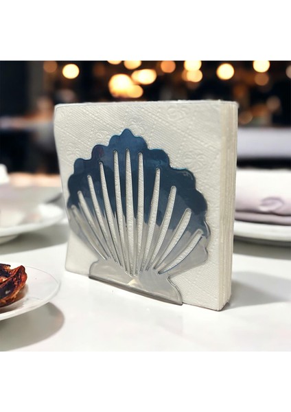 Istiridye Temalı Gümüş Metal Peçetelik fiyatları