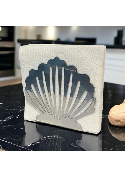 Istiridye Temalı Gümüş Metal Peçetelik indirimleri