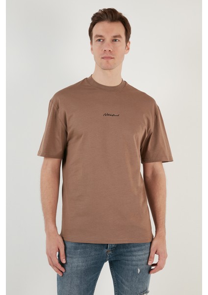 Pamuklu Relaxed Fit Sıfır Yaka T Shirt Erkek T Shirt 5902702 indirimleri