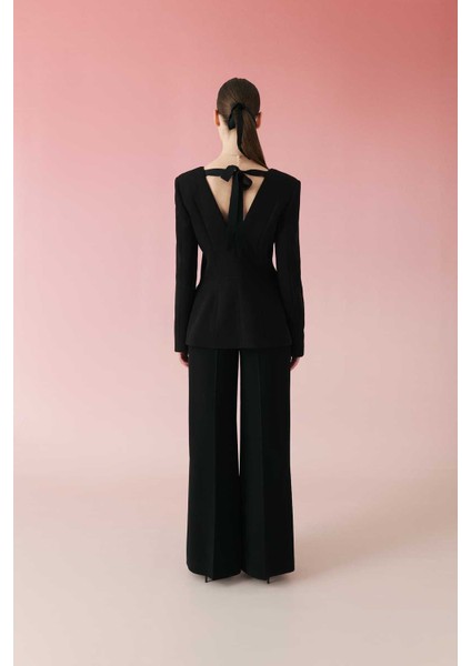Sırt Dekolteli Blazer Ceket Siyah Y2416011_001 fiyatları