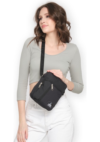 2 Bölmeli Ön Cepli Unisex Free Bag Omuz Askılı Çanta Çapraz Askılı Çanta