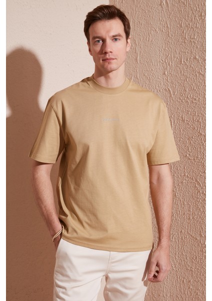 Pamuklu Relaxed Fit Sıfır Yaka T Shirt Erkek T Shirt 5902702 fiyatları