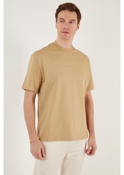 Pamuklu Relaxed Fit Sıfır Yaka T Shirt Erkek T Shirt 5902702 indirimleri