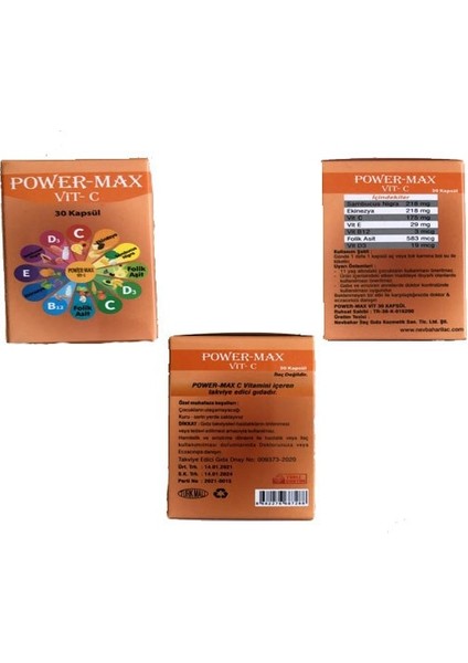 Power-Max Vit C 30 Kapsül